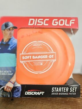 Craft Disc Golf Starter Set Box in Red and Black